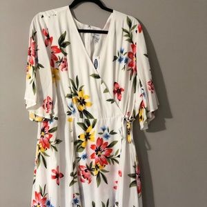 Mid length floral old navy dress